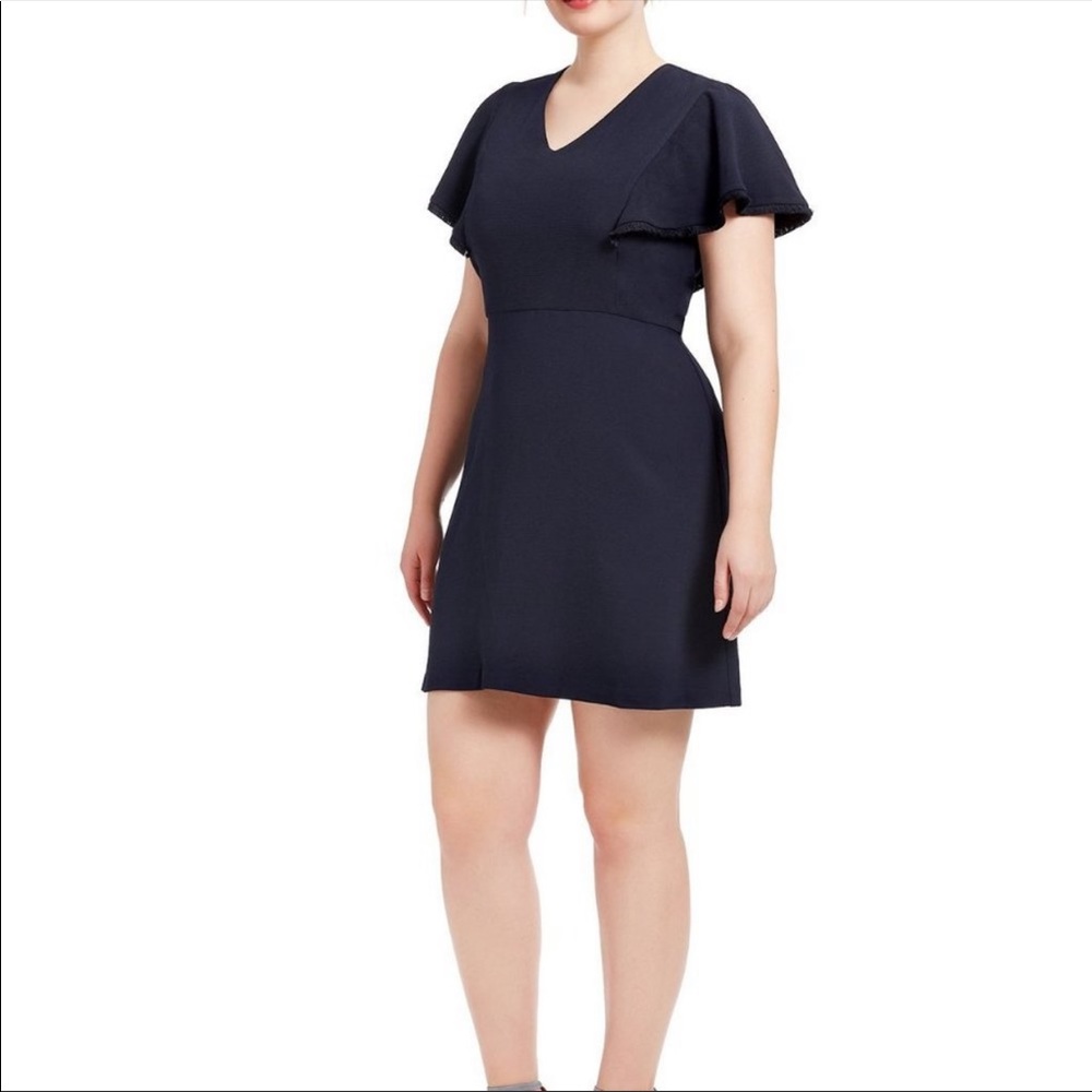 Loft Flutter Sleeved Sheath Dress